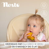 Столче За Хранене Nesto Сиво Caretero