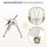 Столче За Хранене Nesto Сиво Caretero
