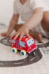 Образователна Играчка Плюшени Колички 4 Броя С Пътна Постелка И Чанта 12 + Toyz