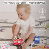 Образователна Играчка Плюшени Колички 4 Броя С Пътна Постелка И Чанта 12 + Toyz