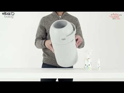 Хигиенен Кош За Памперси Без Касети Зелен Vital Baby