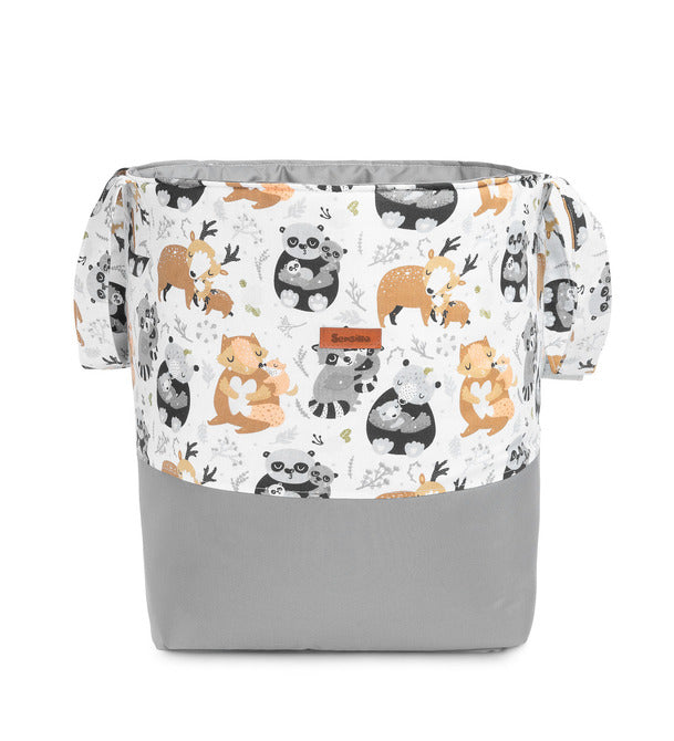 Кош За Играчки Миещи Мечки Сив 35X47 Sensillo
