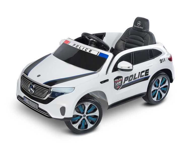 Mașină cu baterie Mercedes Benz Eqc Police White Caretero Toyz