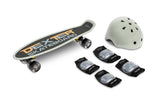 Skateboard Dexter Grey + Helmet And Protectors Caretero Toyz