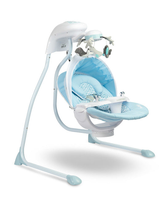 Електрическа Люлка шезлонг до 12кг Blue Caretero