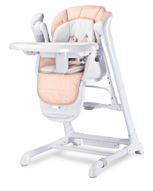 Столче За Хранене и Електрическа Люлка 2в1 Индиго Pink Caretero