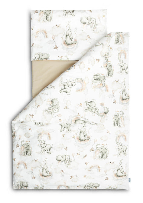 Bedding Set 3 Pieces Elephants 100x135cm 