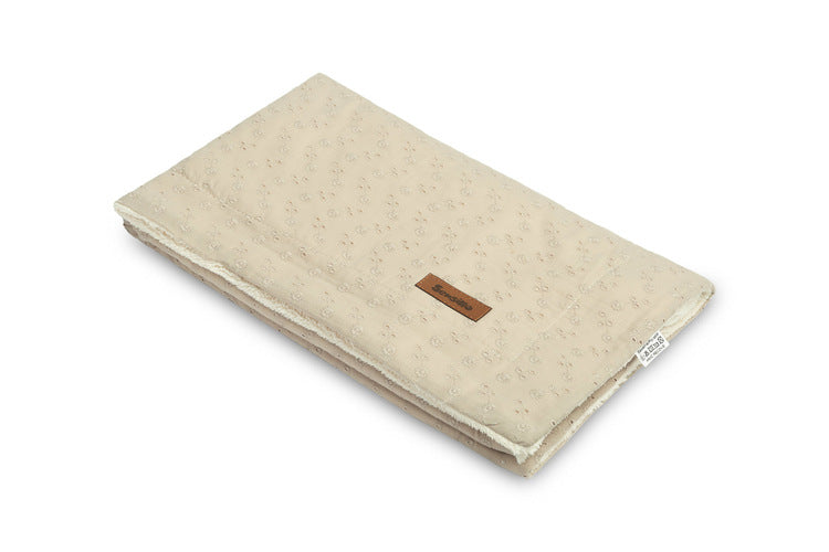 Blanket Lace And Plush 80x100cm Linen 