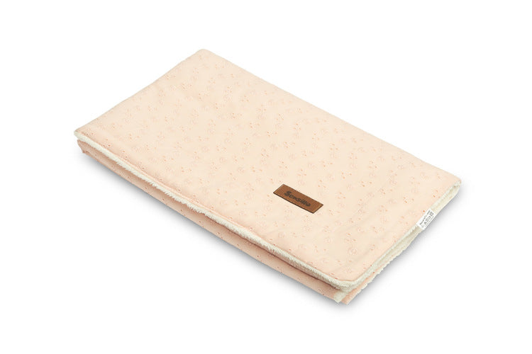 Blanket Lace And Plush 80x100 Peach 