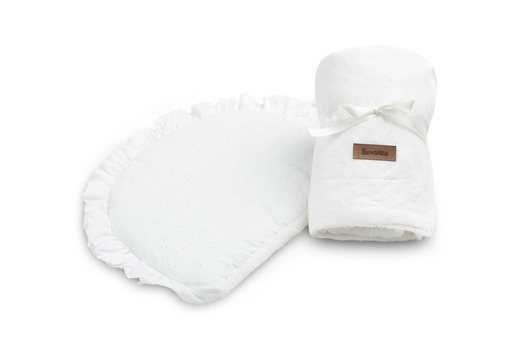 Set elegant pentru cărucior sau coș de răchită 