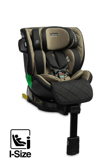 Scaun Auto Turox i-Size IsoFix 0-36kg Kaki Caretero 