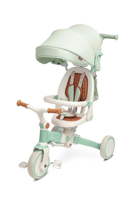 Tricicletă și bicicletă echilibrată 2 în 1 Faro Green Caretero Toyz 