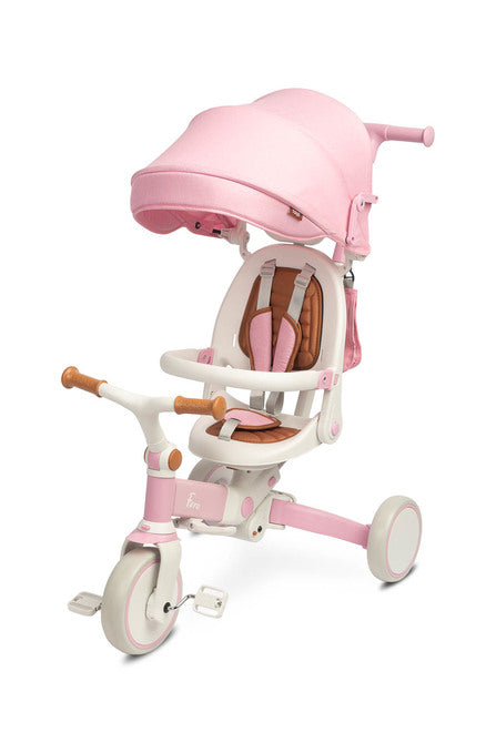 Tricicletă și bicicletă echilibrată 2 în 1 Faro Pink Caretero Toyz 
