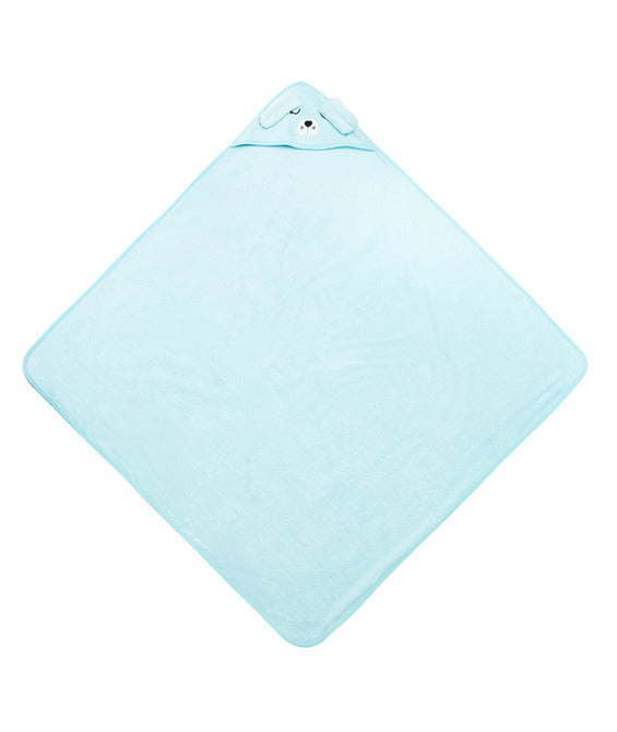 Baby Towel With Hood 100X100 Cm Dog Blue Sensillo