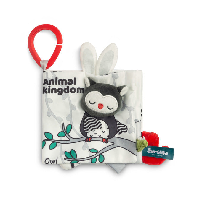 Bufniță alb-negru, Sensillo, broșată 