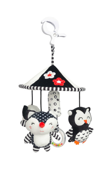 Играчка за количка Черно-Бяла Fox Sensillo