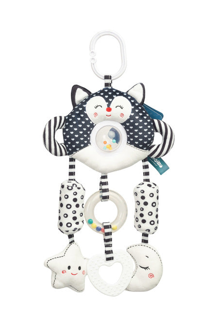 Jucărie cărucior pisoi alb-negru Sensillo 