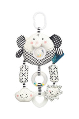 Sensillo Black and White Elephant Stroller Toy 