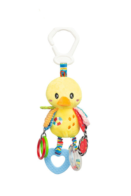 Jucărie cărucior Sensillo cu rață colorată 