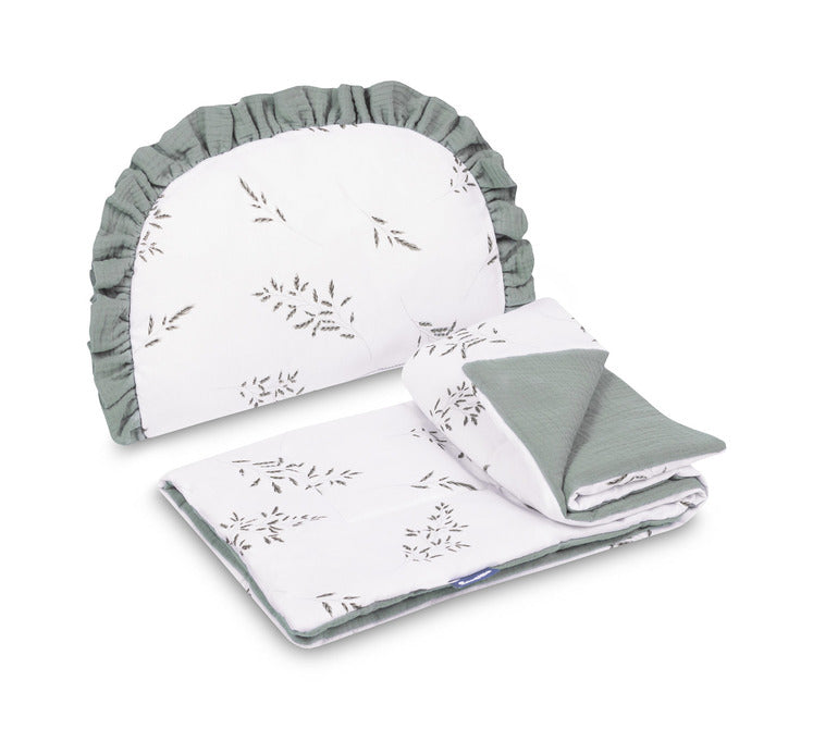 Муслинов Комплект За Детска Количка Зелени Клонки Sensillo