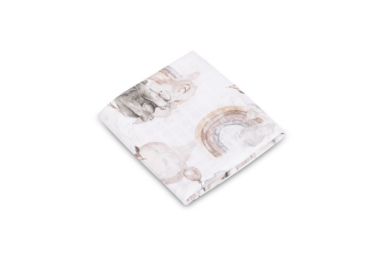 Muslin Swaddle Elephants 120X120 Eg-0152 Sensillo