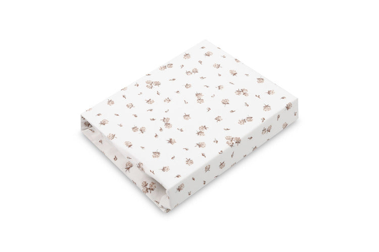 Чаршаф с ластик Rose Beige памучен 60X120 Sensillo