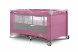 Foldable Travel Cot Basic Plus Lavenda 2 Levels Caretero