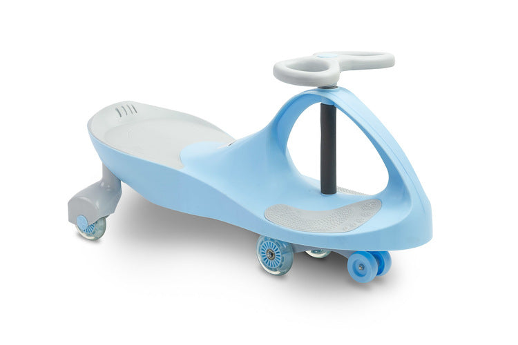 Cărucior pentru copii pentru călărie și împingere Wiggle Car Spinner Blue Caretero Toyz